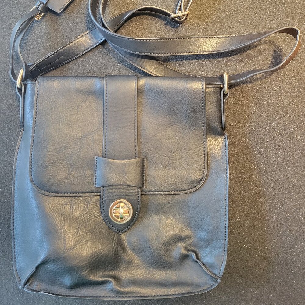 KGB Studio Black Vinyl Satchel - BRAND NEW, NEVER USED